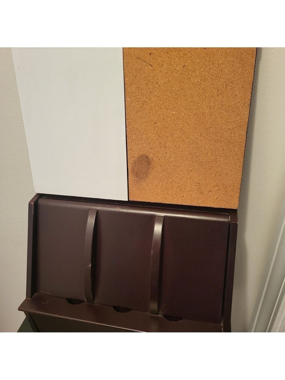Wall-Mounted Mail Organizer in Dark Brown